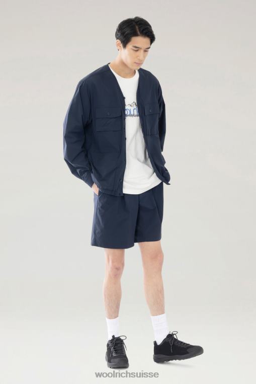 cardigan à haute aération en ripstop stretch marine vêtements Hommes Woolrich 2FX2J414