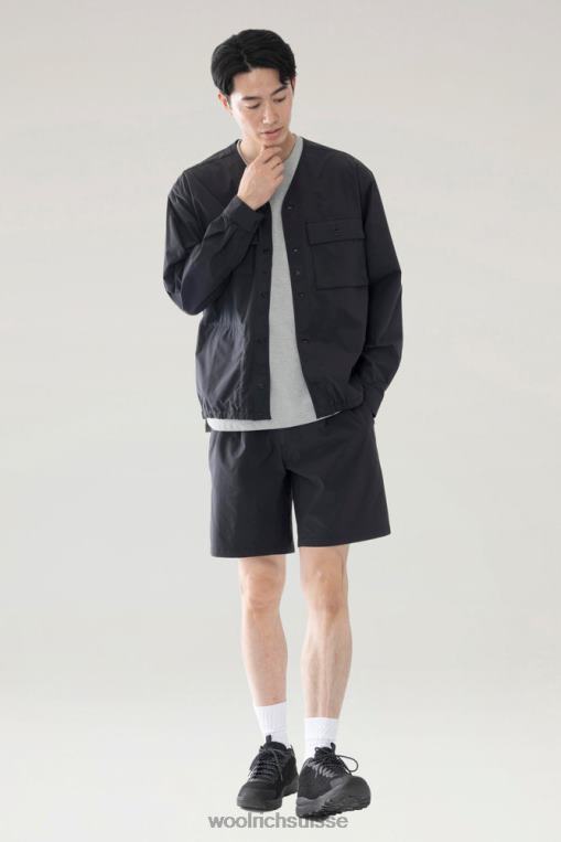 cardigan à haute aération en ripstop stretch noir vêtements Hommes Woolrich 2FX2J578