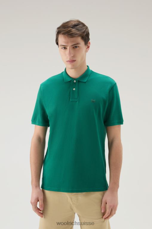 polo en piqué pur coton à feuilles persistantes vêtements Hommes Woolrich 2FX2J580