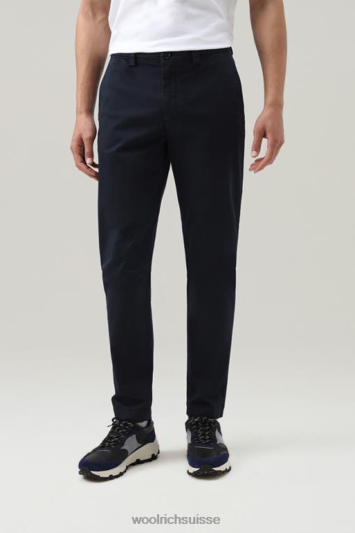 pantalon chino en coton stretch bleu melton vêtements Hommes Woolrich 2FX2J683