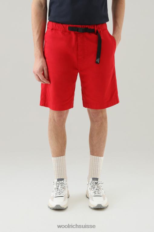 short chino teint en pièce en coton stretch Ciel rouge vêtements Hommes Woolrich 2FX2J451
