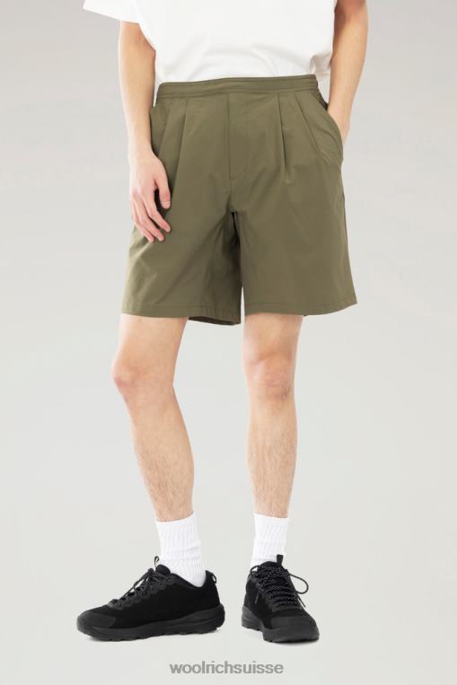 short à haute aération en ripstop stretch olive vêtements Hommes Woolrich 2FX2J529