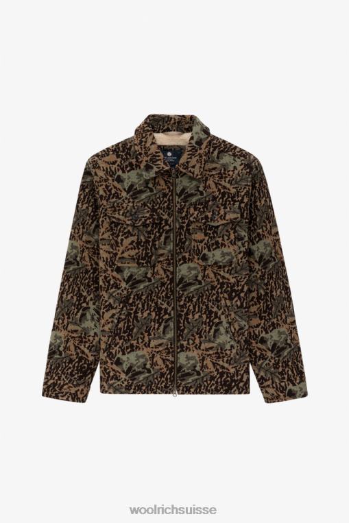 surchemise camouflage en laine mélangée avec doublure sherpa-aime Leon Dore camouflage marron vêtements Hommes Woolrich 2FX2J772