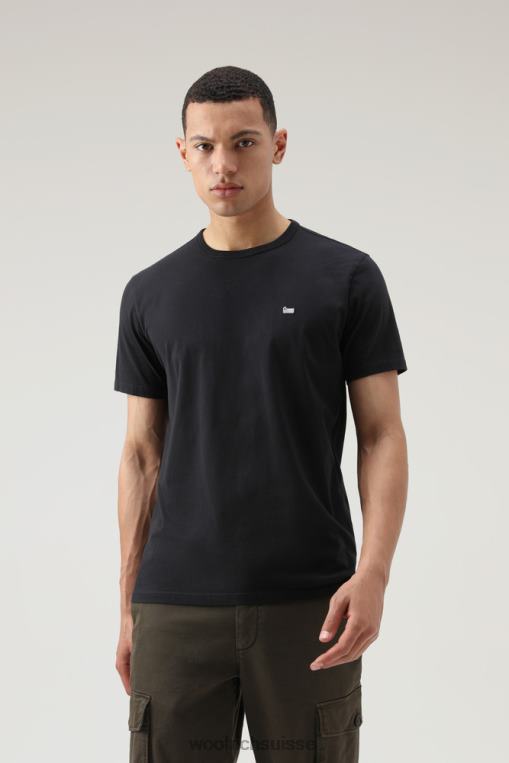 t-shirt en coton avec mouton noir vêtements Hommes Woolrich 2FX2J721