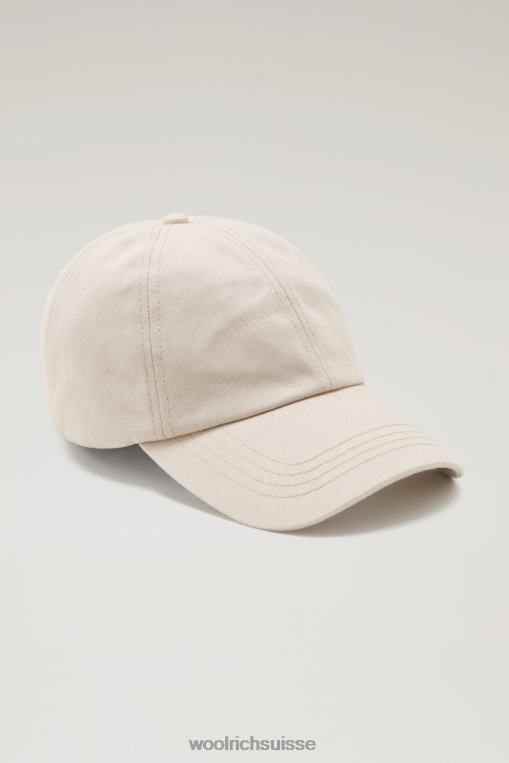 casquette de baseball à logo en coton mélangé plage de sable accessoires unisexe Woolrich 2FX2J142