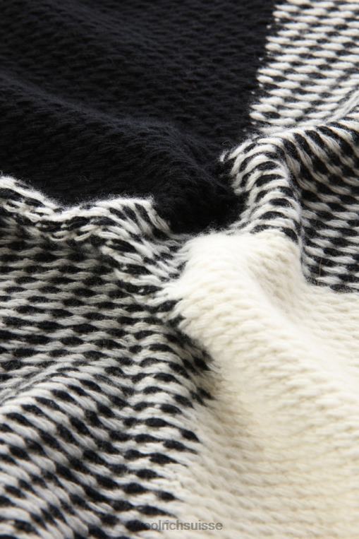 col rond unisexe avec motif à carreaux de buffle buffle blanc vêtements unisexe Woolrich 2FX2J298